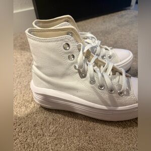 Converse Cream High-Top Sneakers
